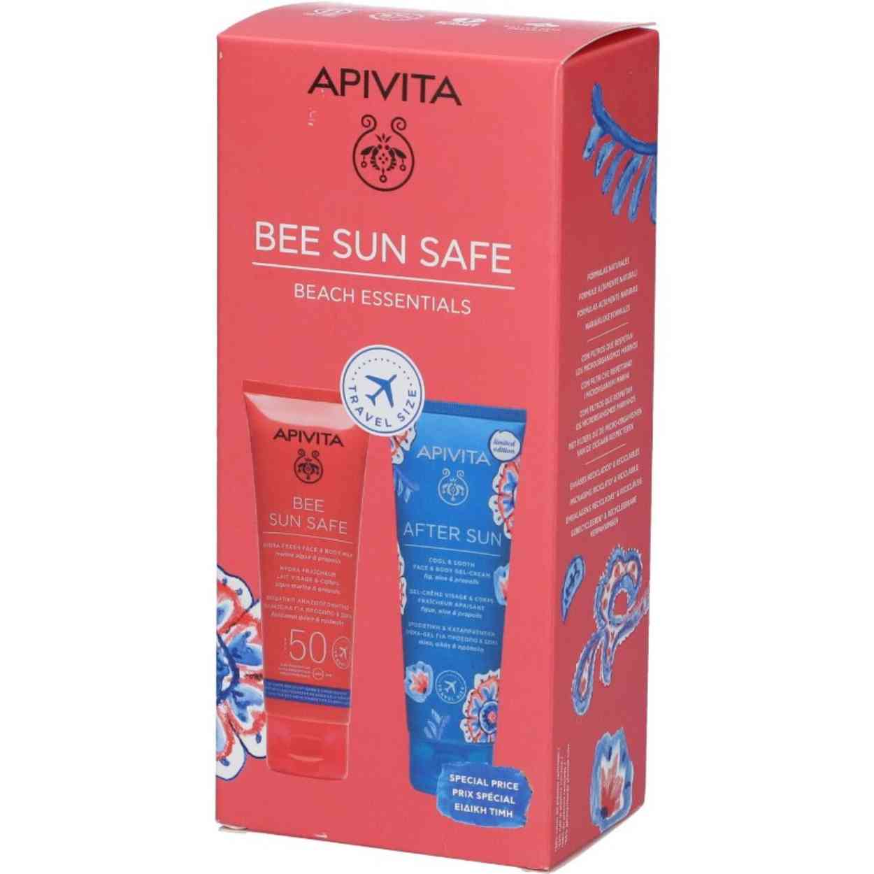 APIVITA PRO BEACH ESSENTIALS 24 PROTEZIONE SOLARE VISO E CORPO 100 ML + DOPOSOLE 100 ML - Pharmaleader