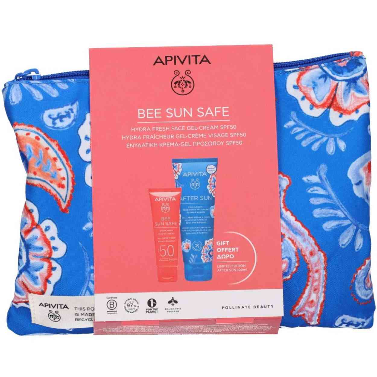APIVITA PRO HYDRA FRESH SPF50 PROTEZIONE SOLARE VISO 50 ML + DOPOSOLE 100 ML - Pharmaleader
