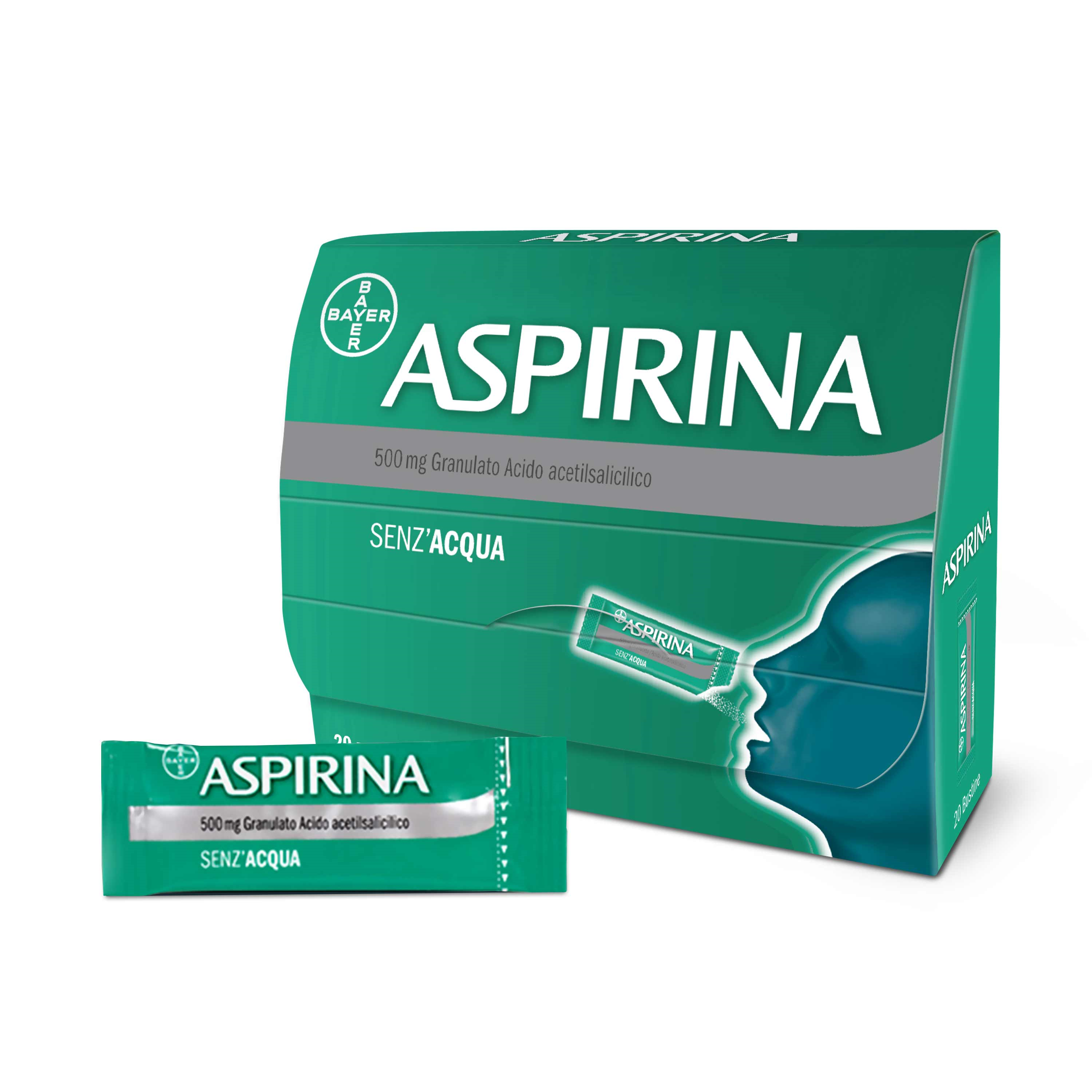 ASPIRINA*OS GRAT 20BUST 500MG - Pharmaleader
