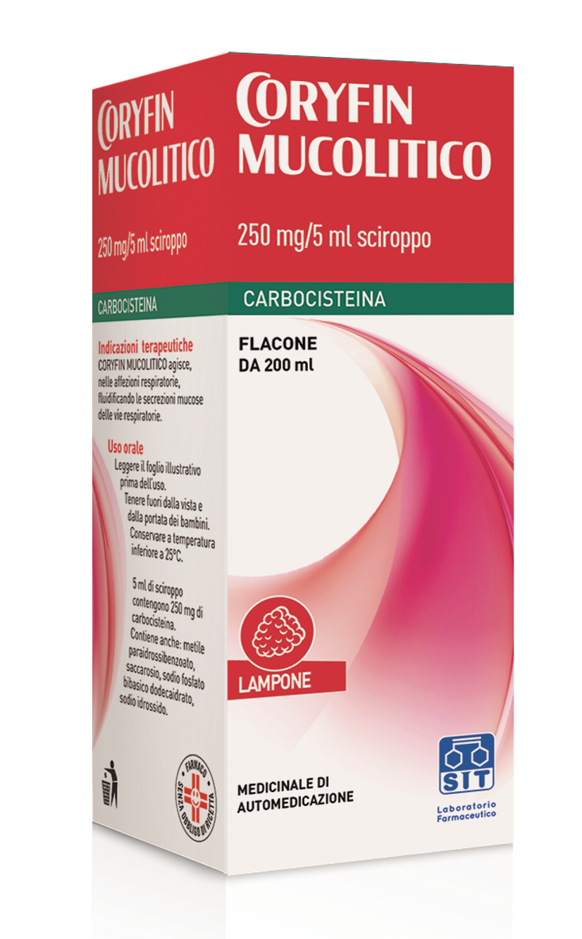 CORYFIN MUCOLITICO*SCIR 200ML - Pharmaleader