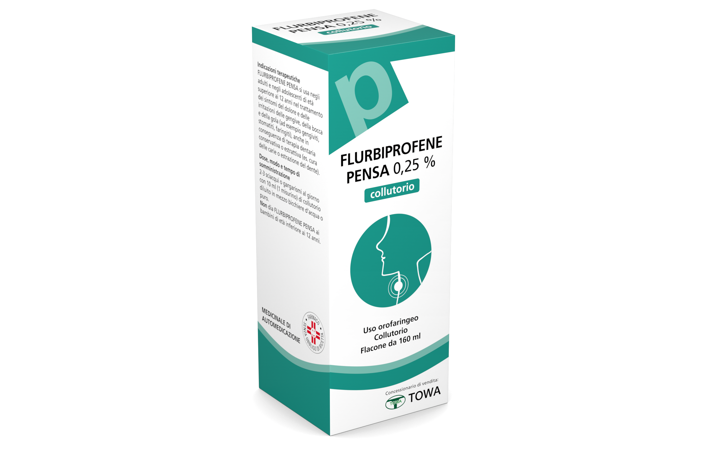 FLURBIPROFENE PE*COLLUT 160ML - Pharmaleader