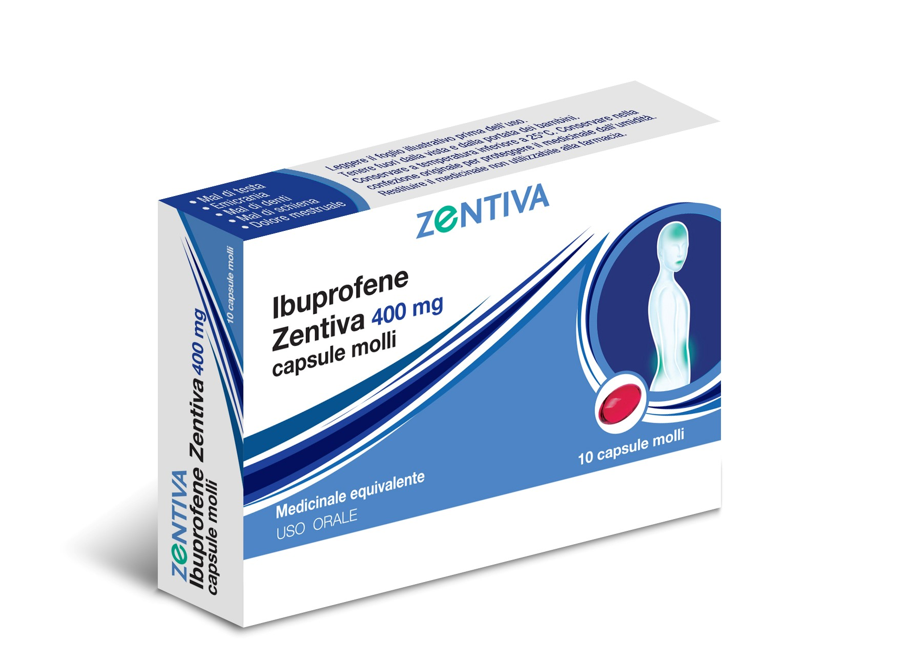 IBUPROFENE ZEN*10CPS 400MG - Pharmaleader