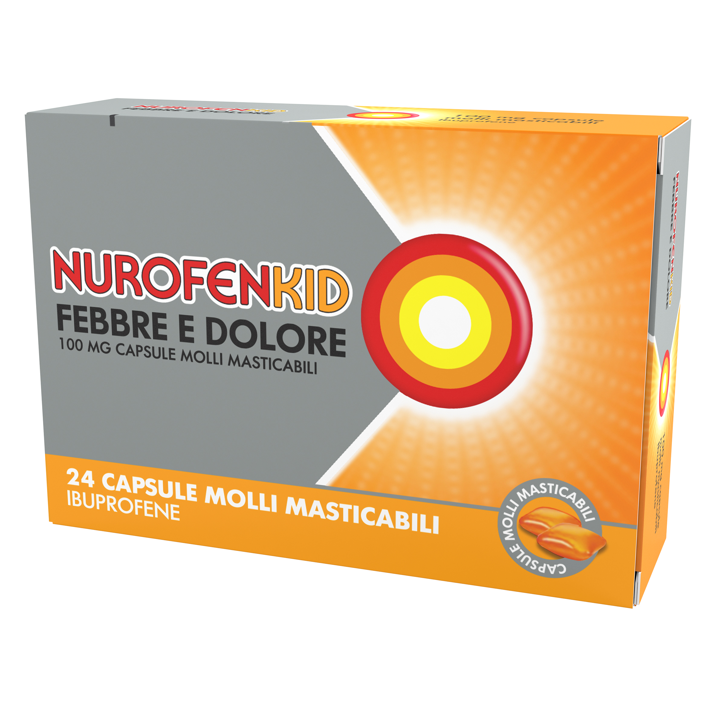 NUROFENKID FEBBRE D*24CPS100MG - Pharmaleader