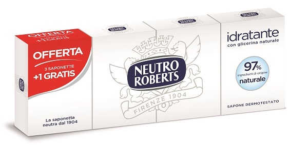 NEUTRO ROBERTS SAPONE SOLIDO 4 PEZZI 100 G - Pharmaleader