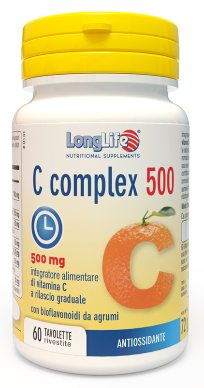 LONGLIFE C COMPLEX 500 TIME RELEASED 60 TAVOLETTE RIVESTITE - Pharmaleader