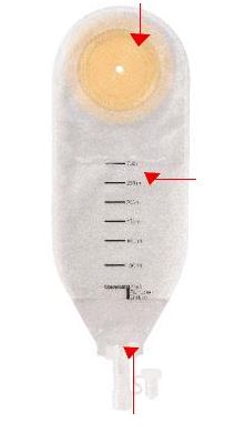 SACCA PER DRENAGGIO DELLE FERITE COLOPLAST CAPACITA' MIDI 300ML 20 PEZZI ARTICOLO 2245 - Pharmaleader