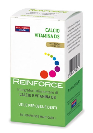 REINFORCE CALCIO + VITAMINA D3 30 COMPRESSE MASTICABILI - Pharmaleader