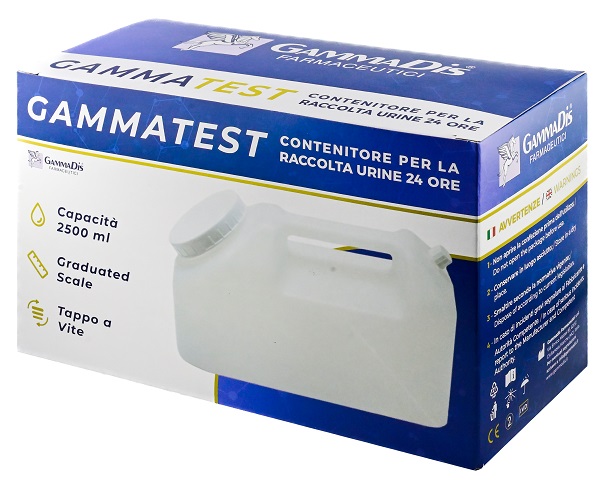 CONTENITORE STERILE PER LA RACCOLTA URINA GAMMASI 24H 2500 ML GAMMADIS - Pharmaleader