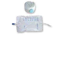 SACCA RACCOGLI URINA DA GAMBA PER INCONTINENZA IN PVC 750 ML TUBO RACCORDO DIRITTO 30 CM+RUBINETTO SCARICO+VALVOLA ANTIREFLUSSO+2 FASCE A BOTTONI 10 PEZZI - Pharmaleader