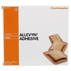 MEDICAZIONE IDROCELLULARE ADESIVA STERILE ALLEVYN ADHESIVE ALTAMENTE ASSORBENTE IN SCHIUMA DI POLIURETANO A STRUTTURA TRISTRATIFICATA 12,5X12,5CM 3 PEZZI - Pharmaleader