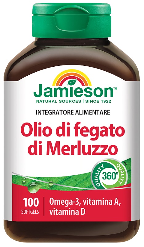 JAMIESON OLIO DI FEGATO DI MERLUZZO 100 PERLE - Pharmaleader