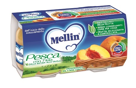 MELLIN OMOGENEIZZATO PESCA MELA 100 G 2 PEZZI - Pharmaleader