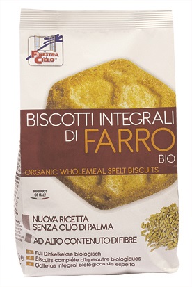 FSC BISCOTTI INTEGRALI DI FARRO BIOA AD ALTO CONTENUTO DI FIBRE CON OLIO DI GIRASOLE SENZA OLIO DI PALMA 400 G - Pharmaleader