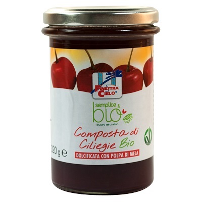 COMPOSTA DI CILIEGIE CON POLPA DI MELA BIO 320 G - Pharmaleader