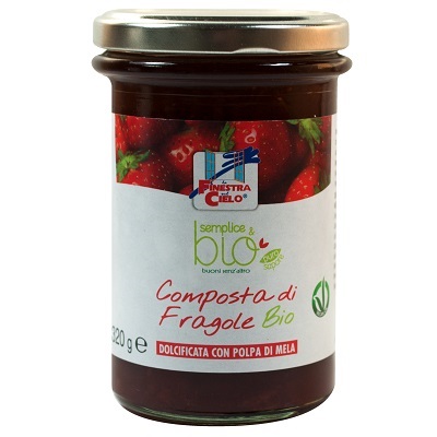 COMPOSTA DI FRAGOLE CON POLPA DI MELA BIO 320 G - Pharmaleader