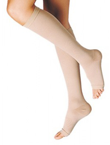 GAMBALETTO TERAPEUTICO DUALSAN A COMPRESSIONE DECRESCENTE KKL1 PUNTA APERTA BEIGE UNISEX 4 1 PAIO - Pharmaleader