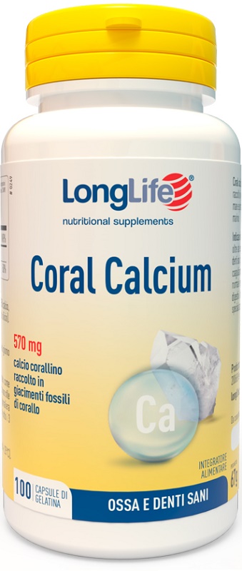 LONGLIFE CORAL CALCIUM 100 CAPSULE DI GELATINA - Pharmaleader