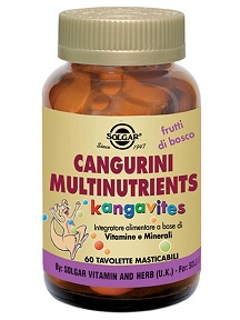 CANGURINI MULTINUTRIENTS FRUTTI TROPICALI 60 COMPRESSE - Pharmaleader