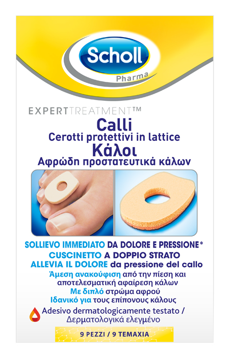 CEROTTO PROTETTIVO PER CALLI SCHOLL IN LATTICE 9 PEZZI - Pharmaleader