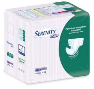 PANNOLONE PER INCONTINENZA A MUTANDINA SERENITY SOFTDRY MAXI LARGE 15 PEZZI - Pharmaleader