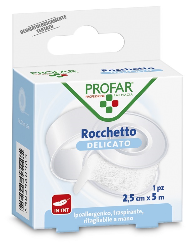 CEROTTO ROCCHETTO TESSUTO NON TESSUTO DELICATO CM 2,5X5 M PROFAR - Pharmaleader