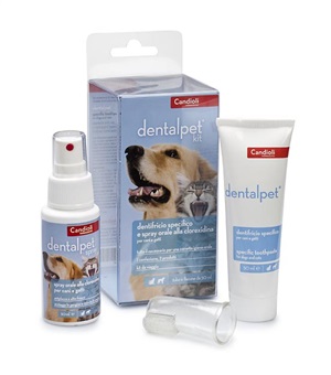 DENTALPET KIT DENTIFRICIO 50ML+SPRAY ORALE 50ML+1 DITALE - Pharmaleader