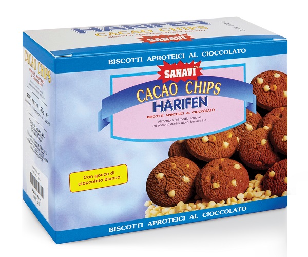 HARIFEN CHIPS CACAO BIANCO 150 G - Pharmaleader