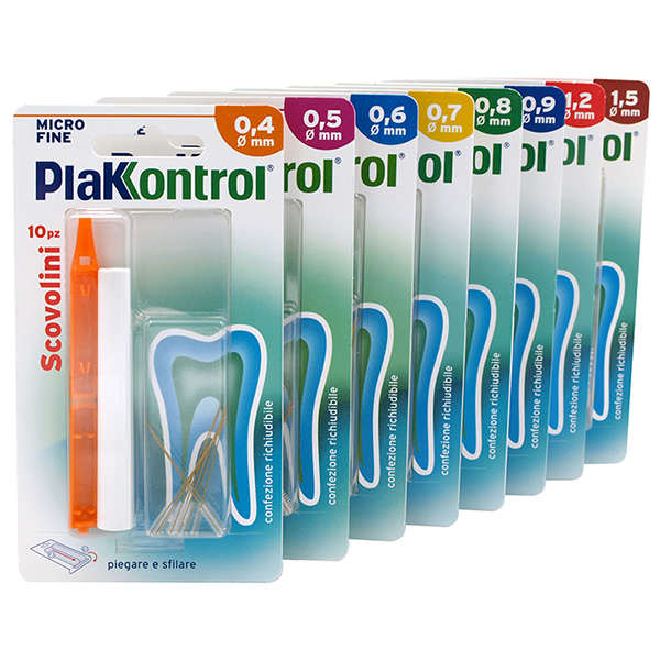 PLAKKONTROL MINIGRIP SCOVOLINO 1,2 MM 10 PEZZI - Pharmaleader