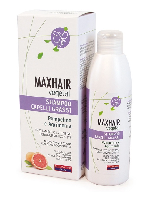 MAXHAIR VEGETAL SHAMPOO CAPELLI GRASSI 200 ML - Pharmaleader