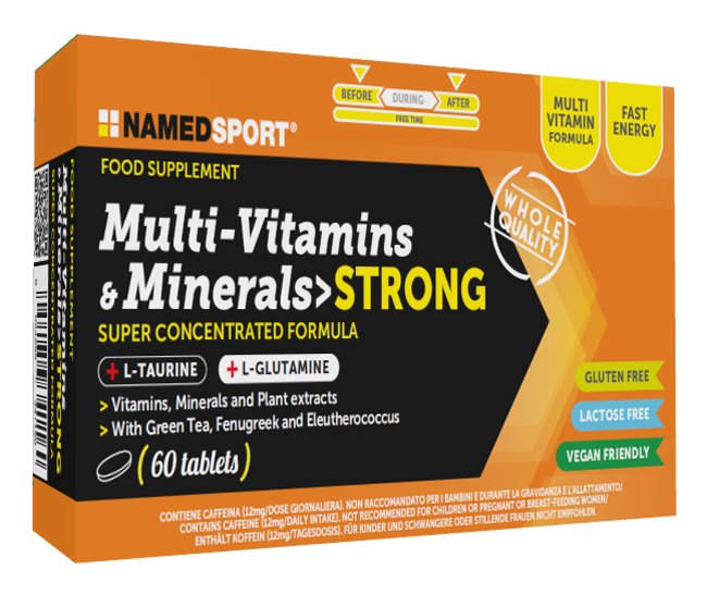 MULTI-VITAMINS&MINERALS STRONG 60 COMPRESSE - Pharmaleader