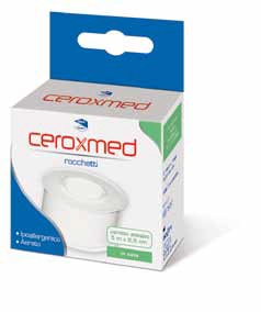 CEROTTO ADESIVO IN ROCCHETTO CEROXMED IN SETA AERATO IPOALLERGENICO BIANCO 500X2,5 CM 1 PEZZO - Pharmaleader