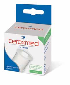 CEROTTO ADESIVO IN ROCCHETTO CEROXMED IN SETA AERATO IPOALLERGENICO BIANCO 500X5 CM 1 PEZZO - Pharmaleader