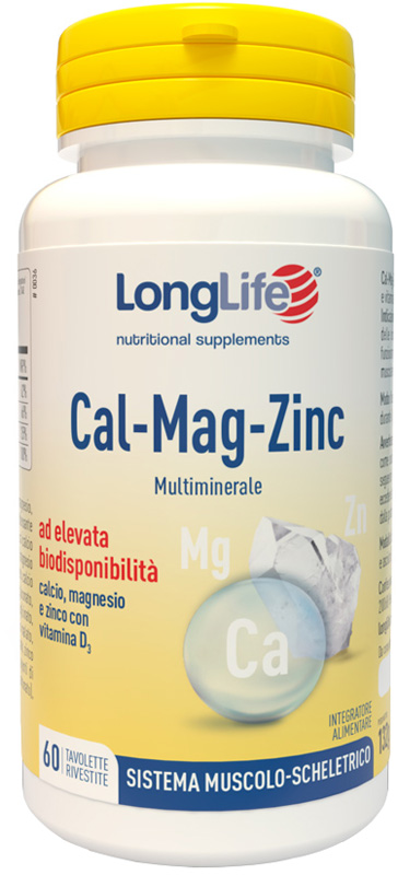 LONGLIFE CAL MAG ZINC 60 TAVOLETTE - Pharmaleader
