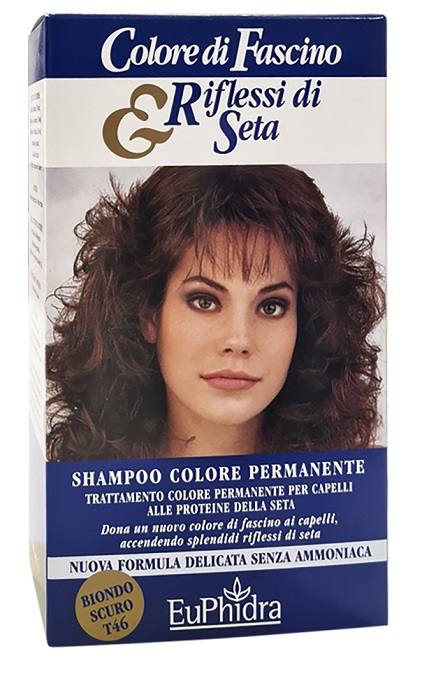 EUPHIDRA COLORE DI FASCINO & RIFLESSI DI SETA SHAMPOO COLORE PERMANENTE 46 BIONDO SCURO 120 ML - Pharmaleader