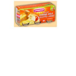 PLASMON OMOGENEIZZATO BANANA/MELA/BISCOTTI/MIELE 120 G X 3 PEZZI - Pharmaleader