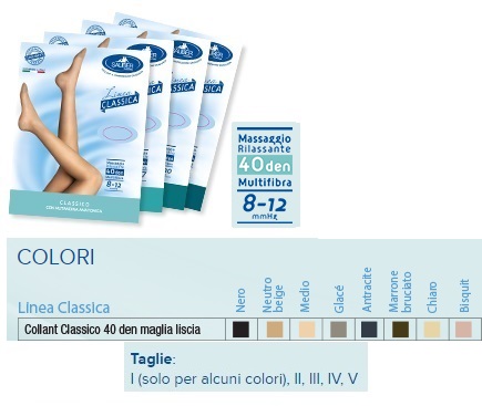 SAUBER COLLANT 40 DENARI COLORE MEDIO MAGLIA LISCIA 4 LINEA CLASSICA - Pharmaleader