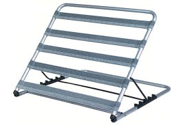 ALZACUSCINO COSTRUITO INTERAMENTE IN TUBO DI LEGA LEGGERA, PREANODIZZATA. REGISTRAZIONE A 5 POSIZIONI. - Pharmaleader