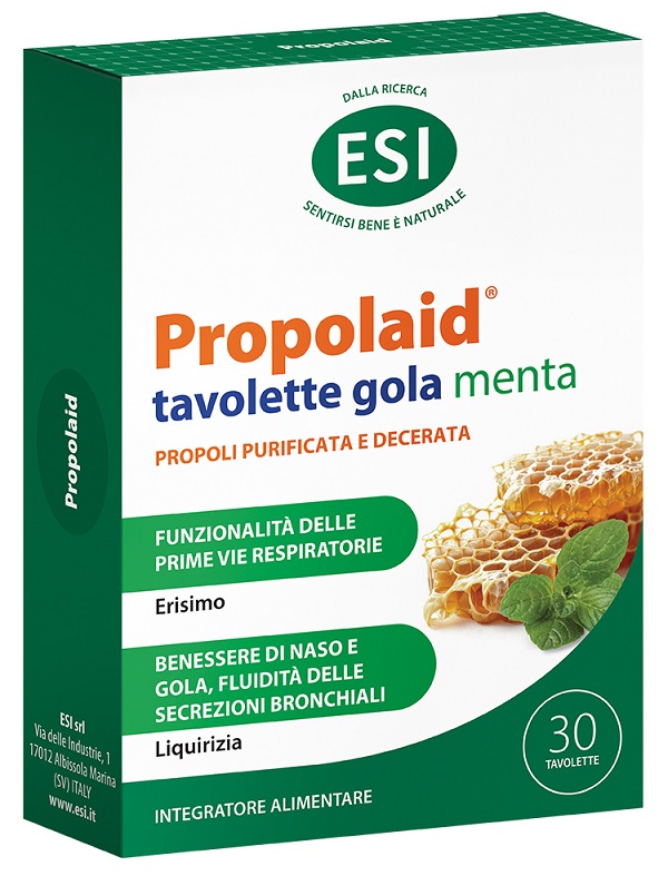 ESI PROPOLAID TAVOLETTE GOLA MENTA 30 TAVOLETTE - Pharmaleader