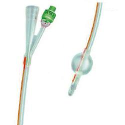 CATETERE FOLEY IN SILICONE TRASPARENTE A 2 VIE CON PALLONCINO 5-10ML DIAMETRO CH16 5,33MM LUNGHEZZA 40CM - Pharmaleader