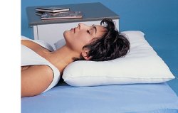 CUSCINO CERVICALE CERVISAN ANTIALLERGICO CON IMBOTTITURA SILICONATA. SIA LA FODERA TRASPIRANTE CHE LA SAGOMA SONO ANTIALLERGICHE, ANTIBATTERICHE E ANTIMICOTICHE - Pharmaleader