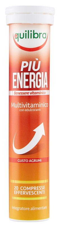PIU' ENERGIA GUSTO AGRUMI 20 COMPRESSE EFFERVESCENTI - Pharmaleader