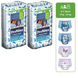 PANNOLINO HUGGIES DRYNITES GIRL PYJAMA PANTS 4/7 ANNI M 17/30KG 10 PEZZI - Pharmaleader
