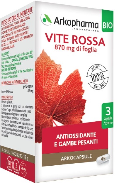 ARKO CAPSULE VITE ROSSA BIO 45 CAPSULE - Pharmaleader