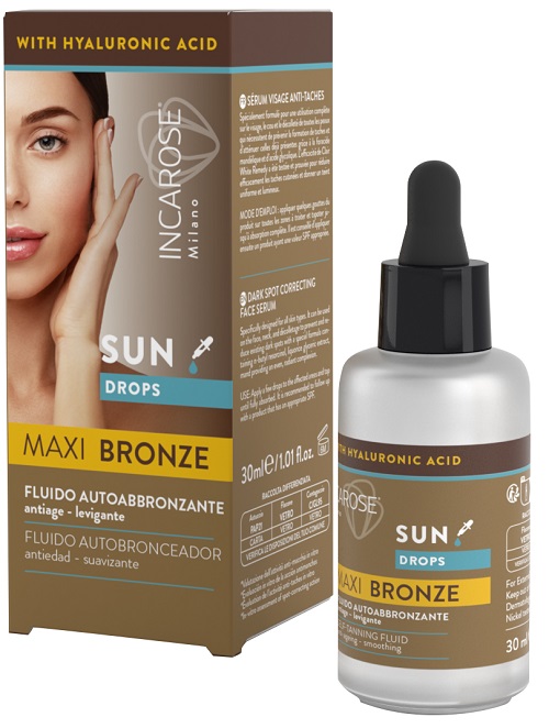 INCAROSE MAXI BRONZE SUN DROPS FLUIDO AUTOABBRONZANTE 30 ML - Pharmaleader