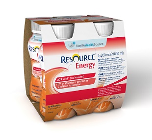 RESOURCE ENERGY ALBICOCCA 4 BOTTIGLIE 200 ML - Pharmaleader