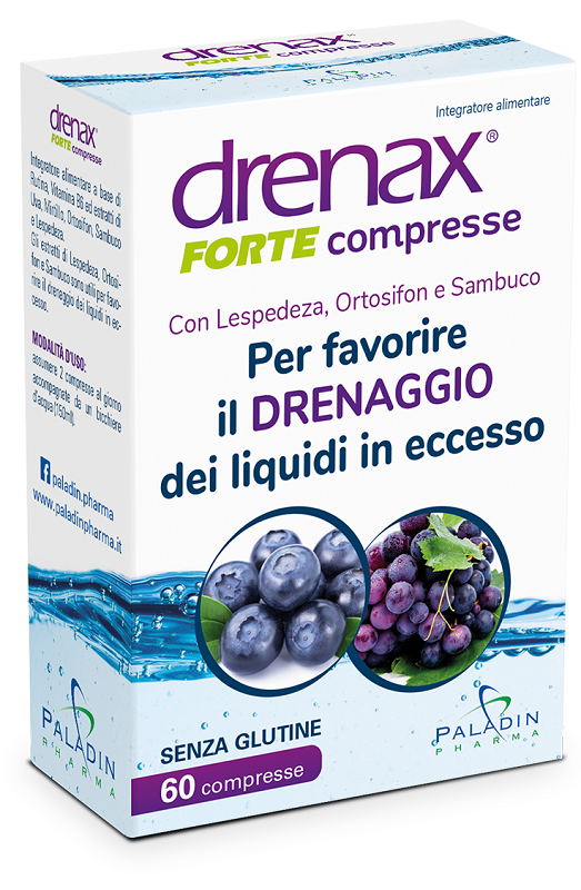 DRENAX FORTE MIRTILLO 60 COMPRESSE - Pharmaleader