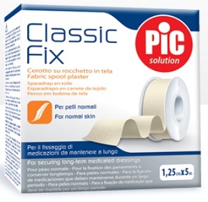 CEROTTO IN ROCCHETTO CLASSIC FIX WHITE 1,25X500 CM FUSTELLA - Pharmaleader