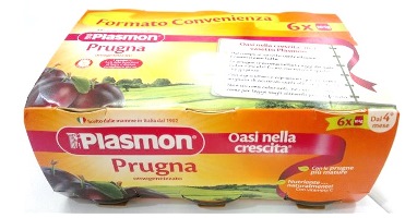 PLASMON OMOGENEIZZATO PRUGNA 6 X 104 G - Pharmaleader