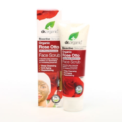 DR ORGANIC ROSE OTTO ROSA FACE SCRUB SCRUB VISO 125 ML - Pharmaleader