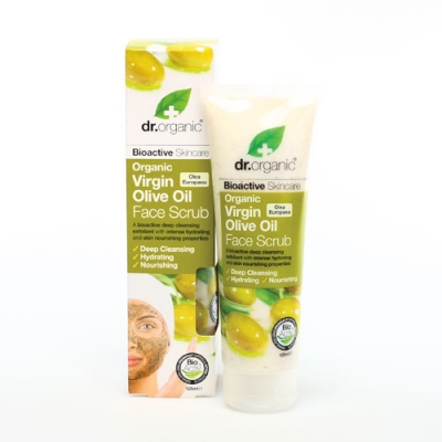 DR ORGANIC VIRGIN OLIVE OIL OLIO DI OLIVA FACE SCRUB SCRUB VISO 125 ML - Pharmaleader